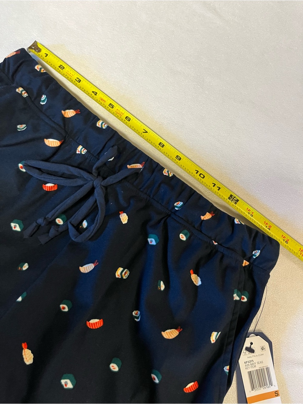 Nautica Sushi Print Pajama Pants Women’s Small Navy Super Soft NWT - Picture 5 of 7
